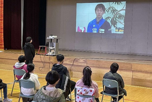 北広島市立大曲小学校との交流の様子（3）